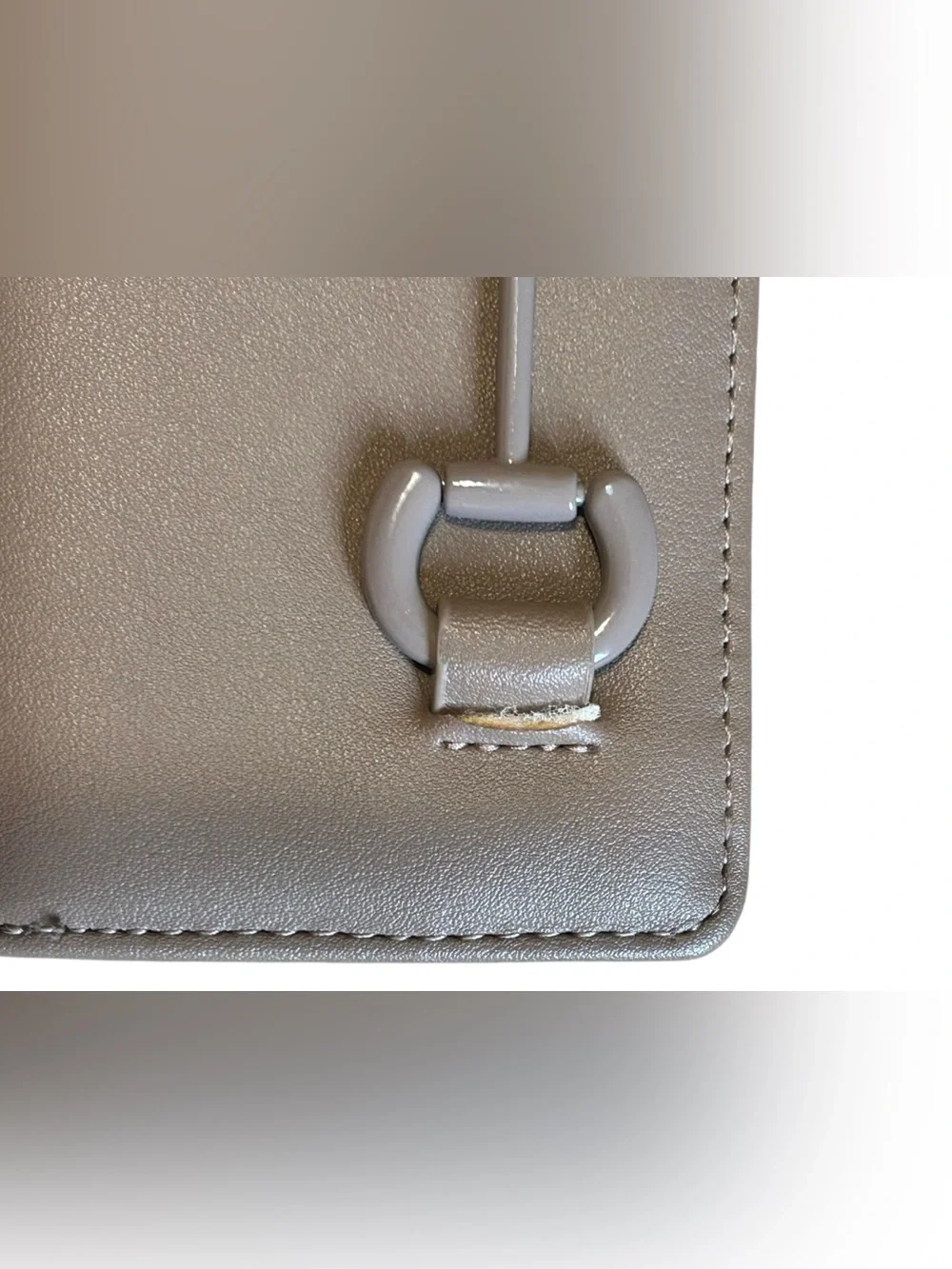 Steve Madden Taupe Bifold Wallet Organizer Zip Around Vegan Leather
